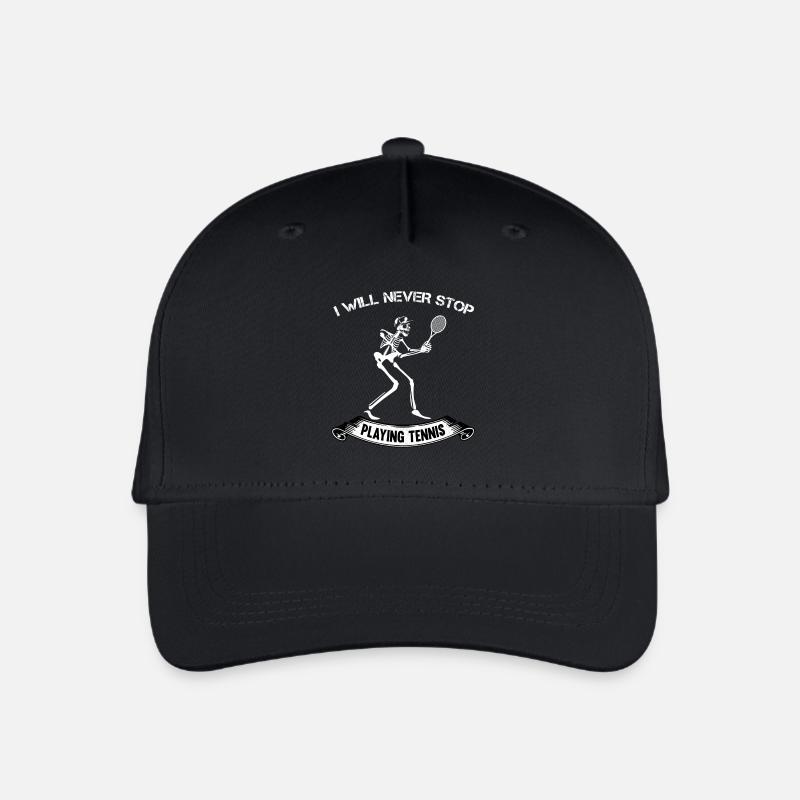 Tennisspieler - Kinder Bio Basecap - Schwarz