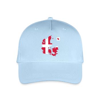 Danmark, Denmark - Organic Kids’ Baseball Cap - light blue - Front