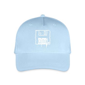 8bit glitch disk - Kinder Bio Basecap - Hellblau - Vorne