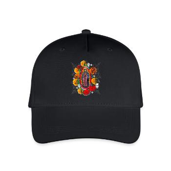 Halloween Day of the Dead Guadalupe - Organic Kids’ Baseball Cap - black - Front