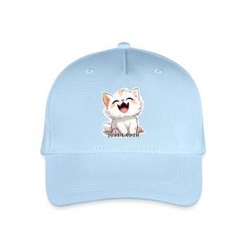 Just Laugh – Chat qui rit dans le style kawaii - Casquette de baseball bio Enfant - bleu clair - Devant