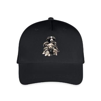 Cute dogs - Organic Kids’ Baseball Cap - black - Front