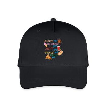 Funny sayings for birthday - Organic Kids’ Baseball Cap - black - Front