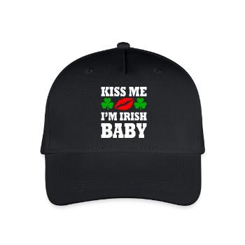 kiss me im irish baby - Kinder Bio Basecap - Schwarz - Vorne