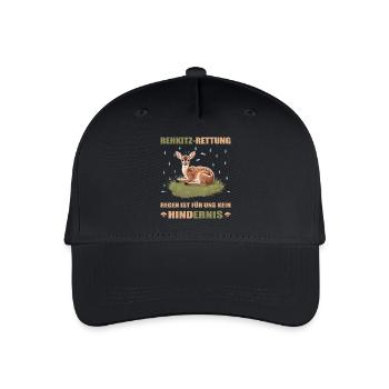 Fawn rescue - Organic Kids’ Baseball Cap - black - Front