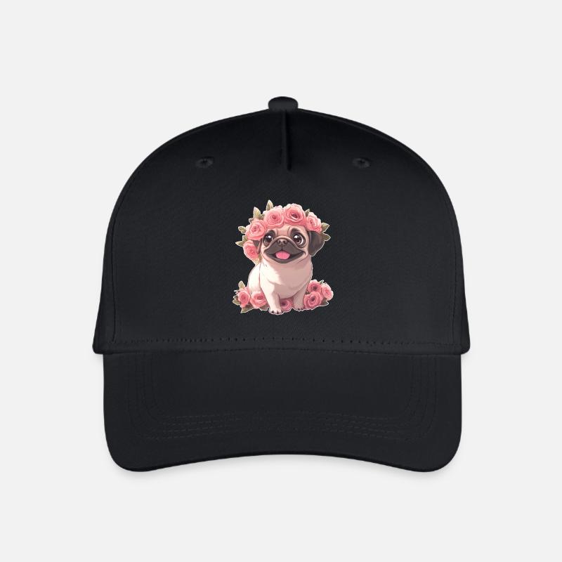 Mops - Kinder Bio Basecap - Schwarz