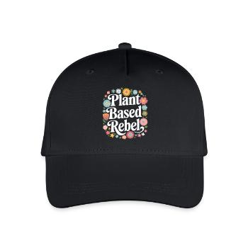 Vegetarian Vegan Veggie Vegetarian - Organic Kids’ Baseball Cap - black - Front