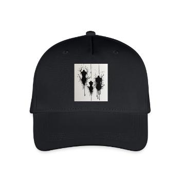 Mannequins avec des taches d’encre - Casquette de baseball bio Enfant - noir - Devant