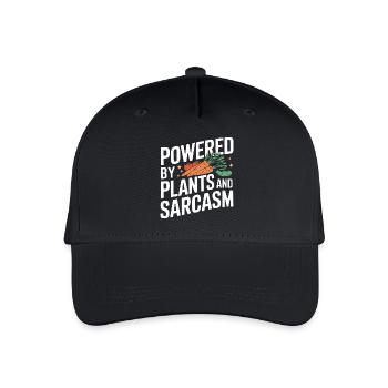 Vegetarian Vegan Veggie Vegetarian - Organic Kids’ Baseball Cap - black - Front
