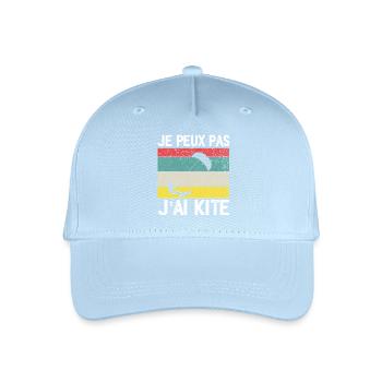 I Can't I Kite Gift Humor - Organic Kids’ Baseball Cap - light blue - Front