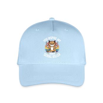 Du inspirierst meinen inneren Serienmörder - Kinder Bio Basecap - Hellblau - Vorne