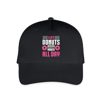 Donut Lover - Organic Kids’ Baseball Cap - black - Front