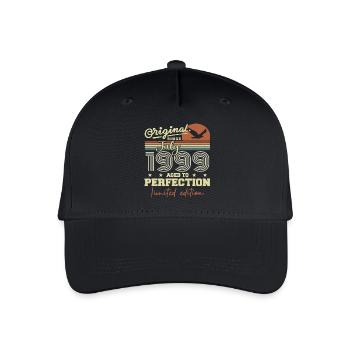Juli 1999 Retro Geburtstag Geboren im Juli 1999 - Kinder Bio Basecap - Schwarz - Vorne