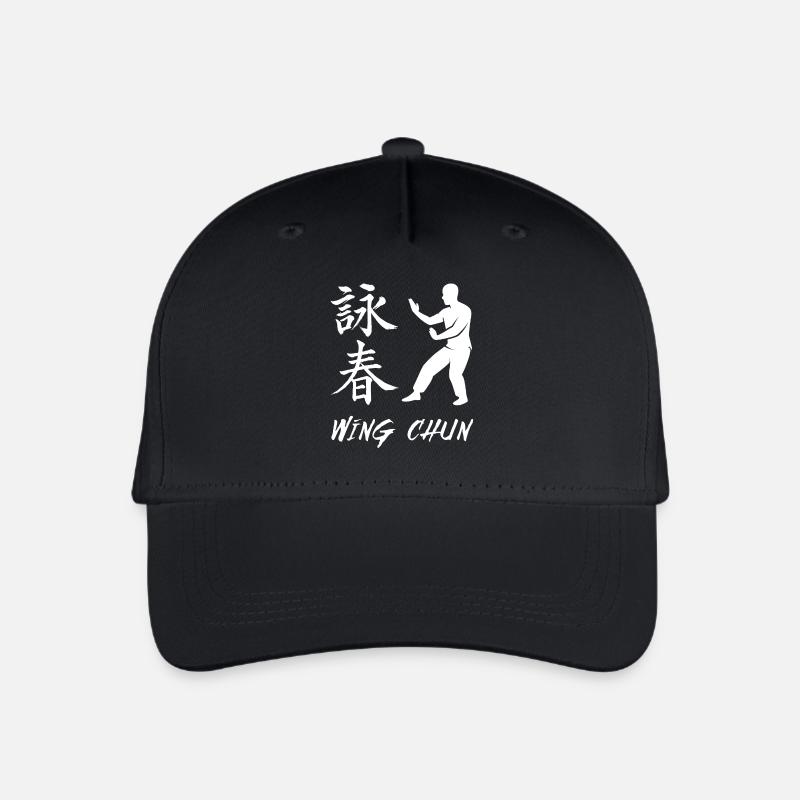 Chasseur de Wing Chun - Casquette de baseball bio Enfant - noir