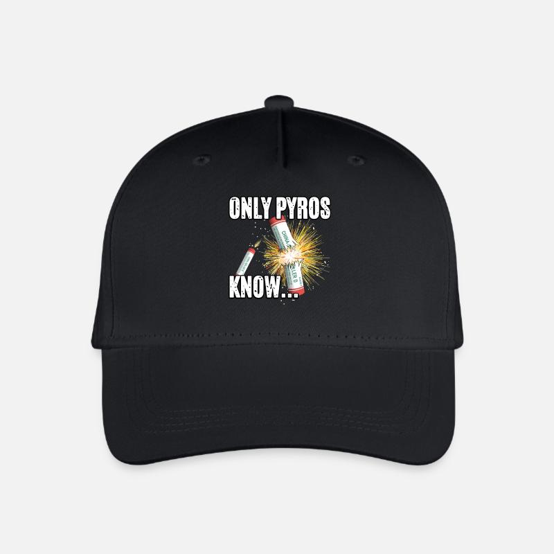 only pyros know - Organic Kids’ Baseball Cap - black
