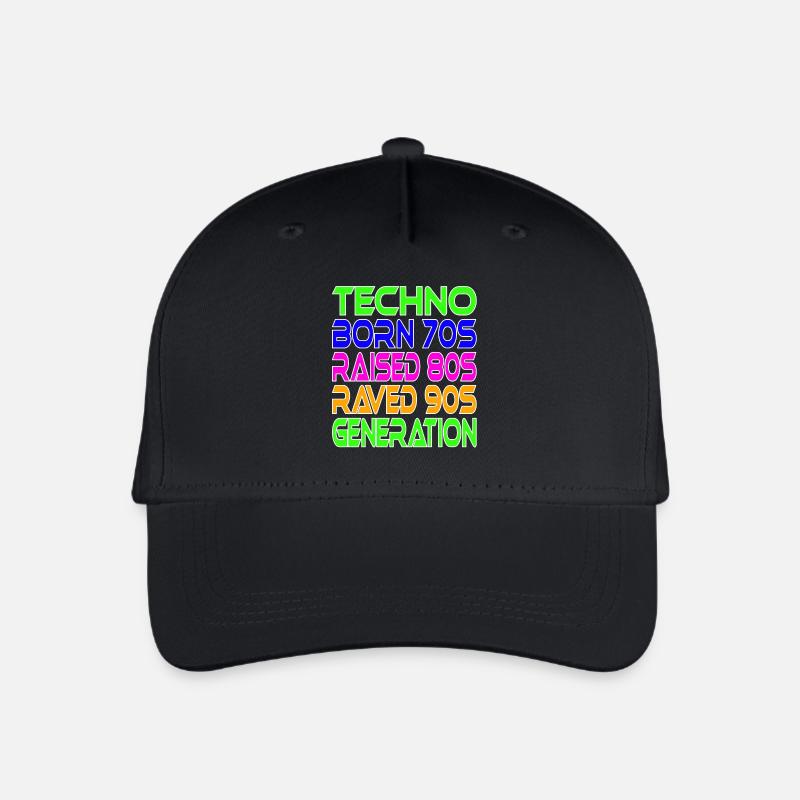 Techno Generation - Organic Kids’ Baseball Cap - black