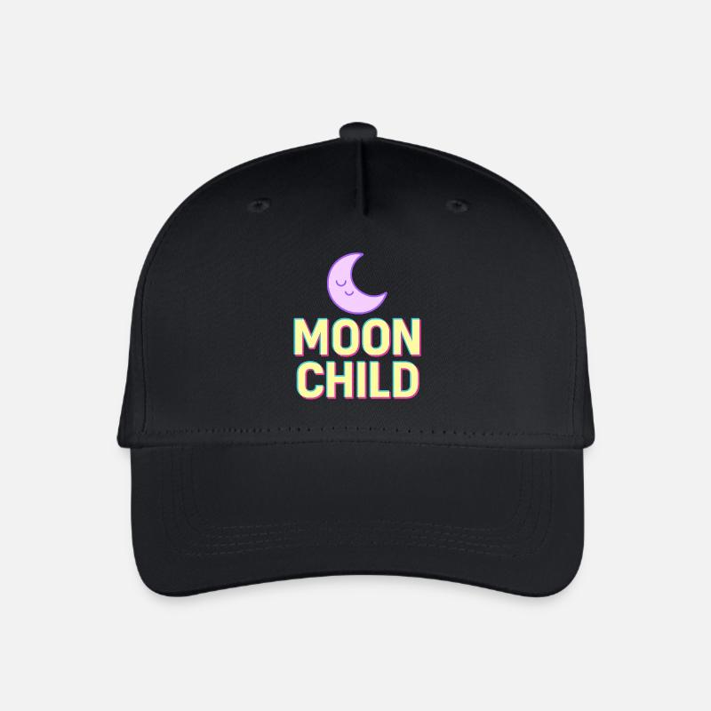 Enfant de la lune - Casquette de baseball bio Enfant - noir