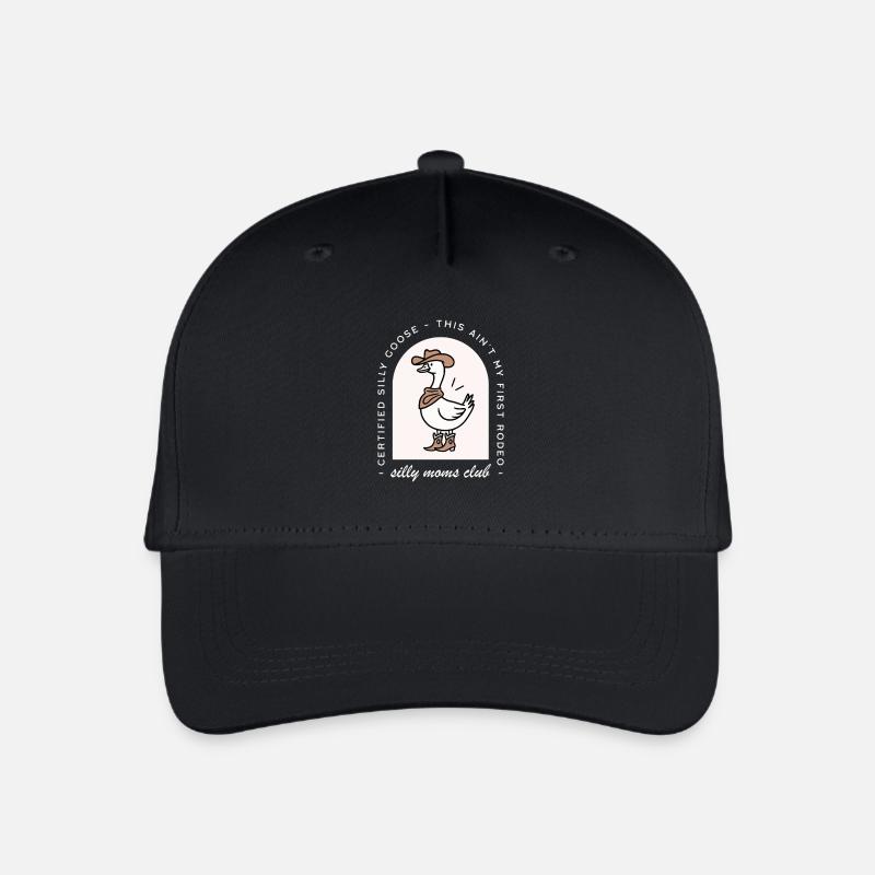 Dumme Gans Mama Club Mutter lustiges Landtier - Kinder Bio Basecap - Schwarz