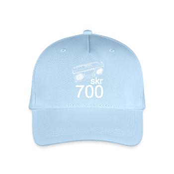 Boombox Retro SKR700 Style Cassette Recorder - Organic Kids’ Baseball Cap - light blue - Front
