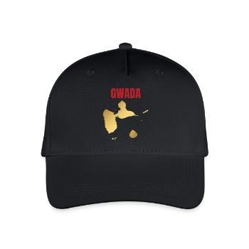GWADA Golden Map West Indies T-shirt - Organic Kids’ Baseball Cap - black - Front