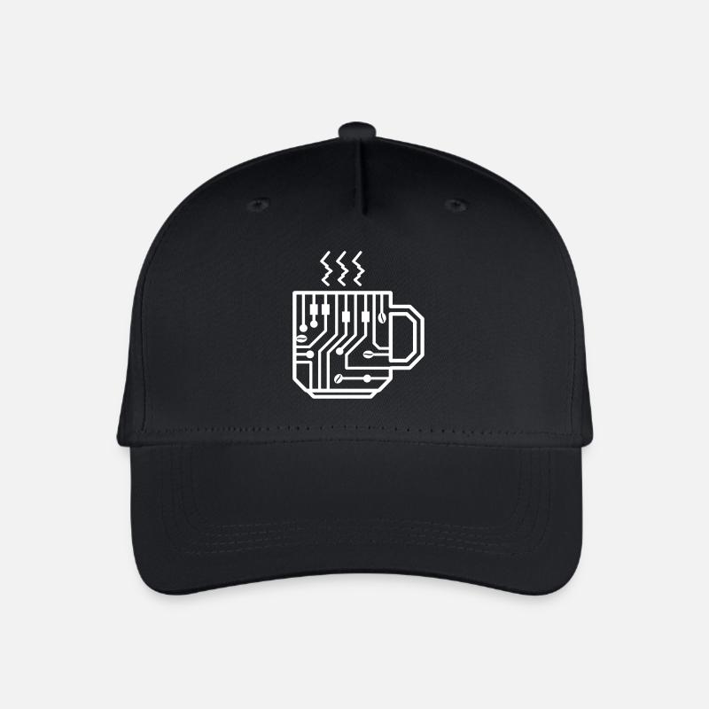 Circuit Mug Glyph Tech Brew - Organic Kids’ Baseball Cap - black