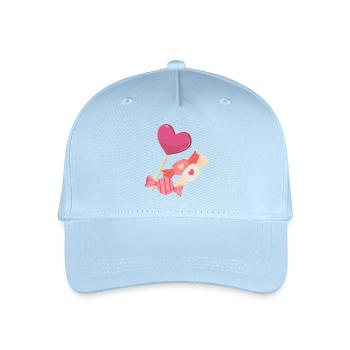 Bonbonherzen - Kinder Bio Basecap - Hellblau - Vorne