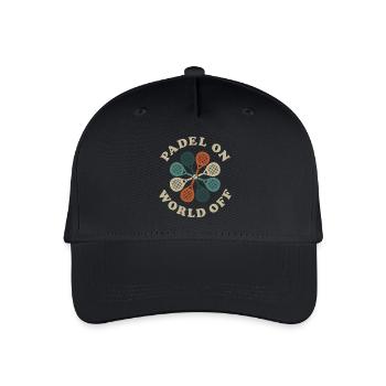 Fun Padel | Padel On, World Off - Organic Kids’ Baseball Cap - black - Front