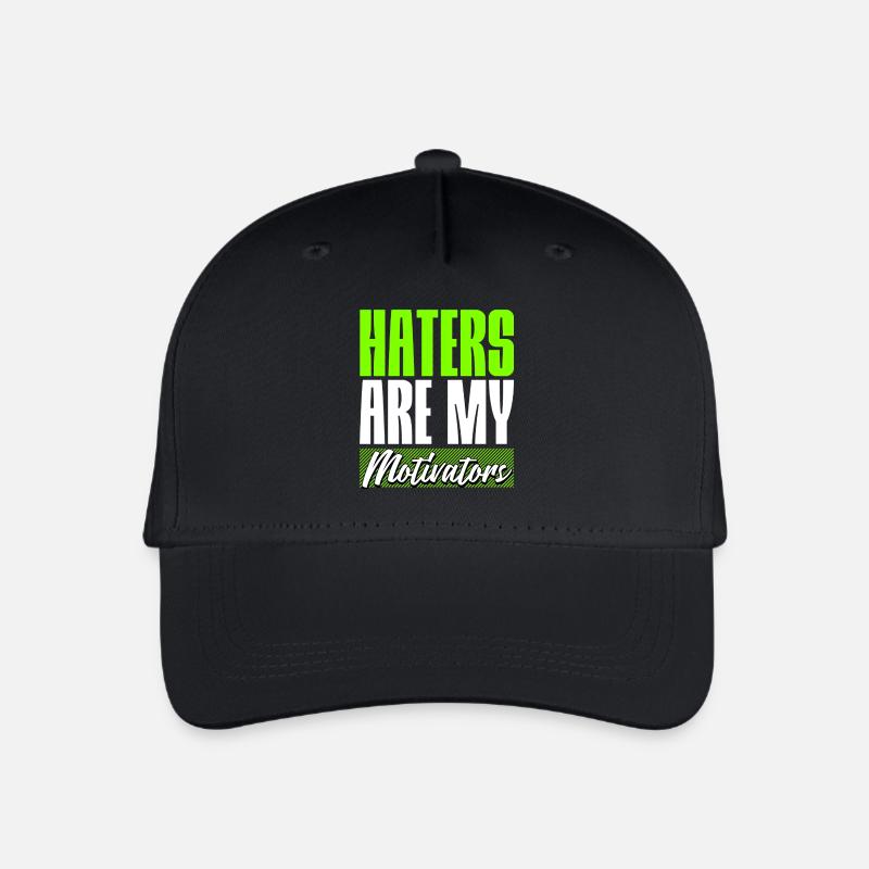 Haters are my Motivators - Organic Kids’ Baseball Cap - black
