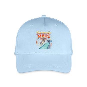 Carnival Mouse Ski Jumping Funny - Organic Kids’ Baseball Cap - light blue - Front