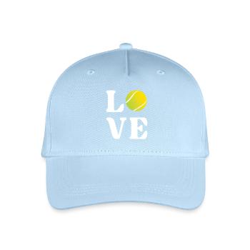 Tennis-Liebhaber - Kinder Bio Basecap - Hellblau - Vorne