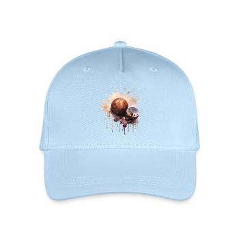 Schokolade Pralinen Süßigkeiten - Kinder Bio Basecap - Hellblau - Vorne