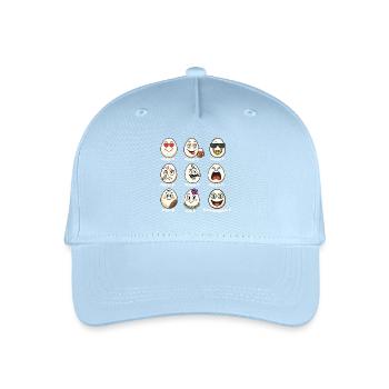 Wortwitziges Eier-Allerlei  - Kinder Bio Basecap - Hellblau - Vorne