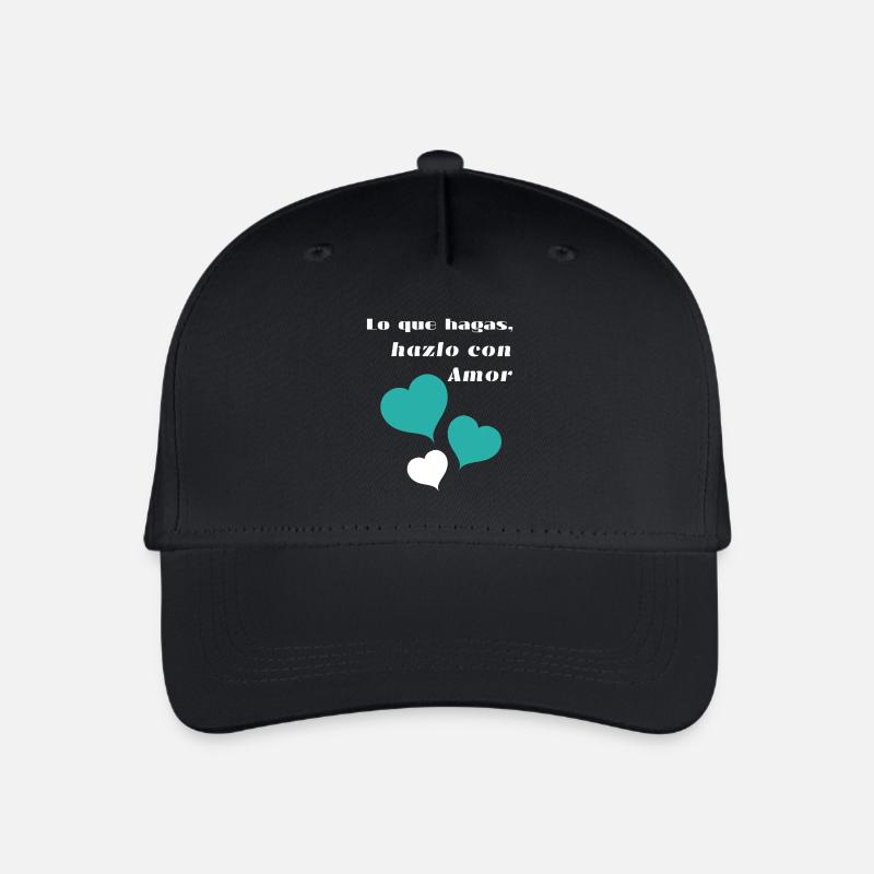 Lo_que_hagas-_hazlo_con_amor - Kinder Bio Basecap - Schwarz