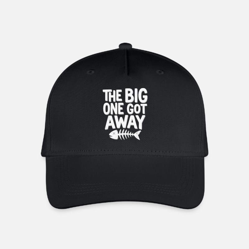 Chemise de pêcheur, le gros s’est échappé, sweat à capuche de pêcheur - Casquette de baseball bio Enfant - noir