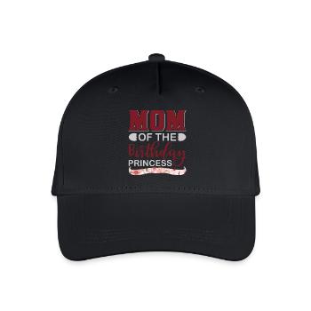 Mother of a Birthday Princess Shirt - Organic Kids’ Baseball Cap - black - Front
