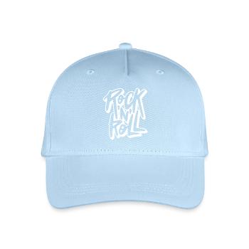Rock 'N' Roll Graffiti Text - Organic Kids’ Baseball Cap - light blue - Front