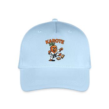 Les enfants de karaté, t-shirt drôle de carotte de karaté - Casquette de baseball bio Enfant - bleu clair - Devant