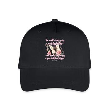 Butterfly Christian - Organic Kids’ Baseball Cap - black - Front