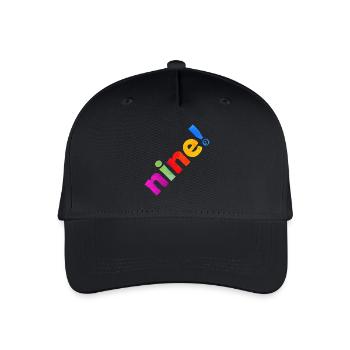 NINE 9 YEARS 9TH BIRTHDAY - Organic Kids’ Baseball Cap - black - Front