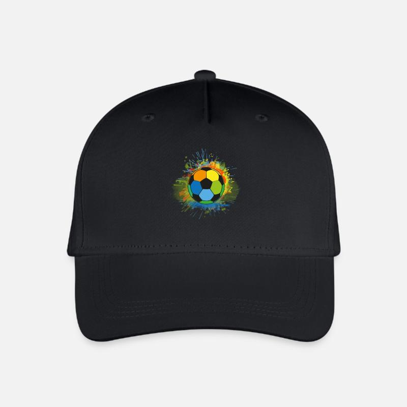 Fußball - Kinder Bio Basecap - Schwarz