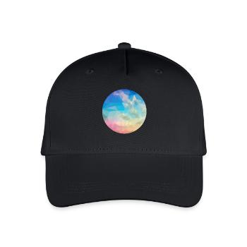 abstract - Organic Kids’ Baseball Cap - black - Front