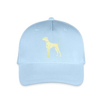 Great Dane Dog Silhouette - Organic Kids’ Baseball Cap - light blue - Front