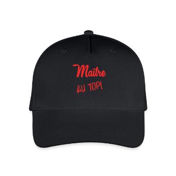 MASTER. MASTER. THANK YOU. THANK YOU MASTER - Organic Kids’ Baseball Cap - black - Front