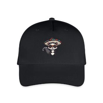 Skunk Funny Sombrero - Casquette de baseball bio Enfant - noir - Devant