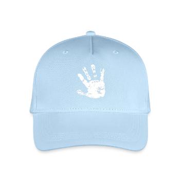 Handabdruck Kids - Kinder Bio Basecap - Hellblau - Vorne