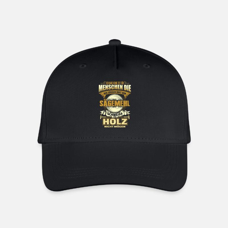 Schreiner - Sägemehl, Holz, Schweiss - Kinder Bio Basecap - Schwarz