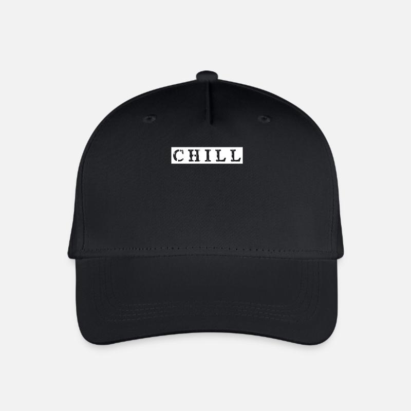 chill chillen chill out - Kinder Bio Basecap - Schwarz