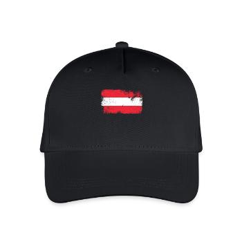 Austria - Organic Kids’ Baseball Cap - black - Front
