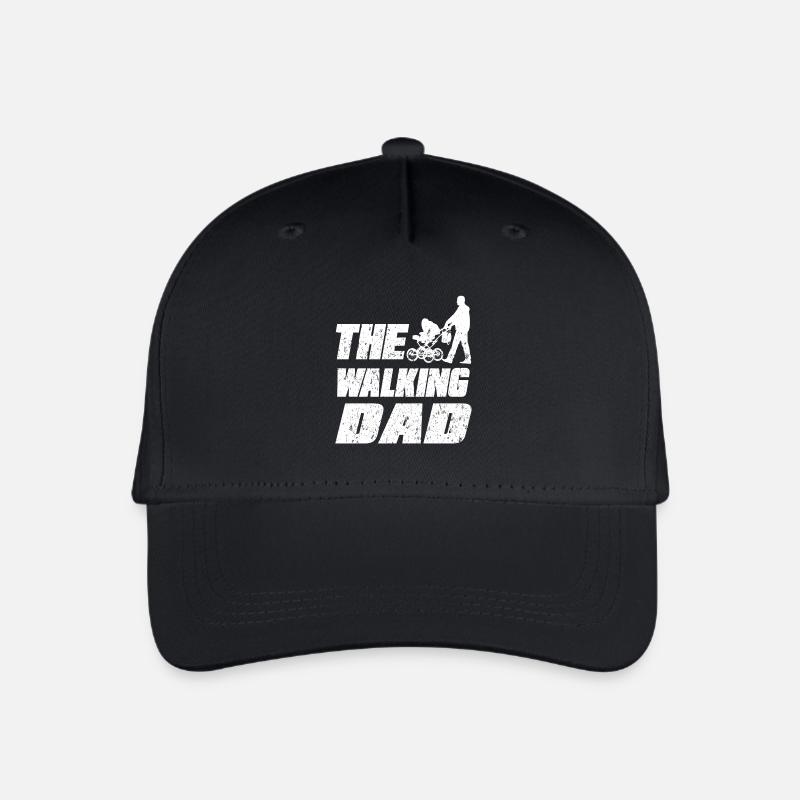 Le père de marche - Casquette de baseball bio Enfant - noir