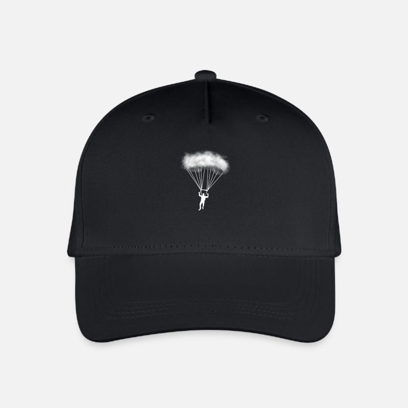 Fallschirmspringer T-Shirt Fallschirm Geschenk - Kinder Bio Basecap - Schwarz